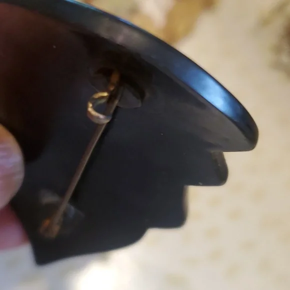 Art Deco Celluloid Pin antique vintage - Picture 4 of 4